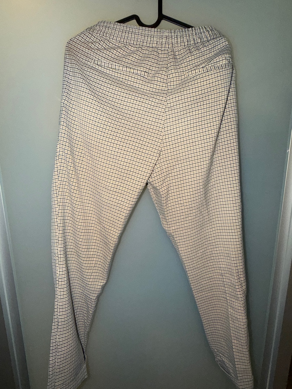 H&M Men's Tan Checked Drawstring Chinos - Picture 2 of 2
